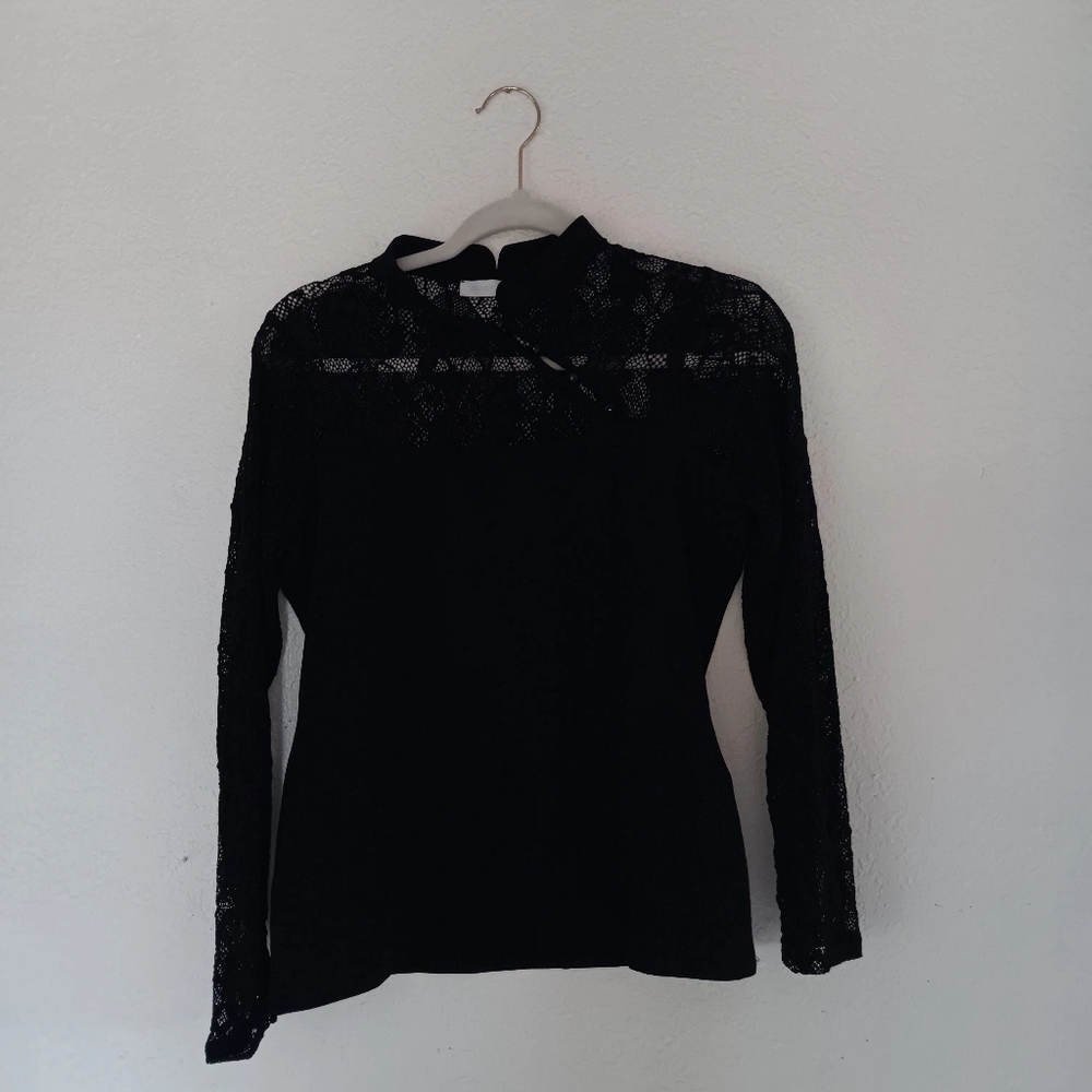 Anne Fontaine blouse. Black. Size 4.